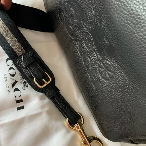 Coach Black Pebbled Leather Crossbody Bag - Picture 5 of 12